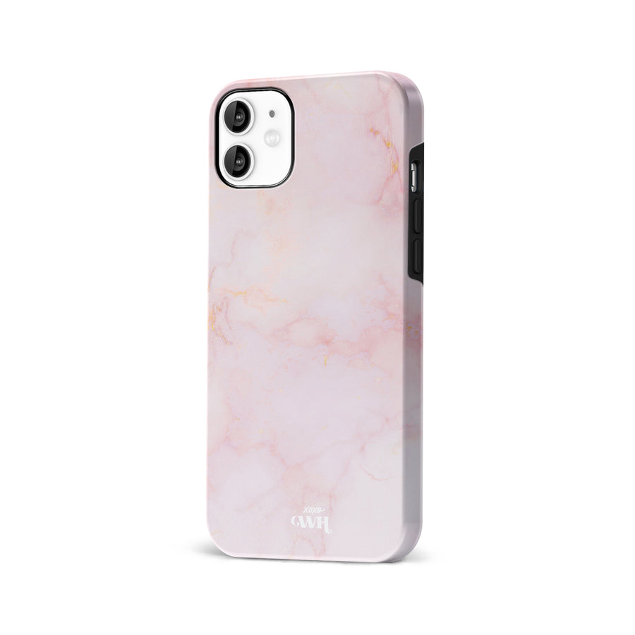 xoxo Wildhearts Marble Dusty Pink iPhone 11 case - Main Image