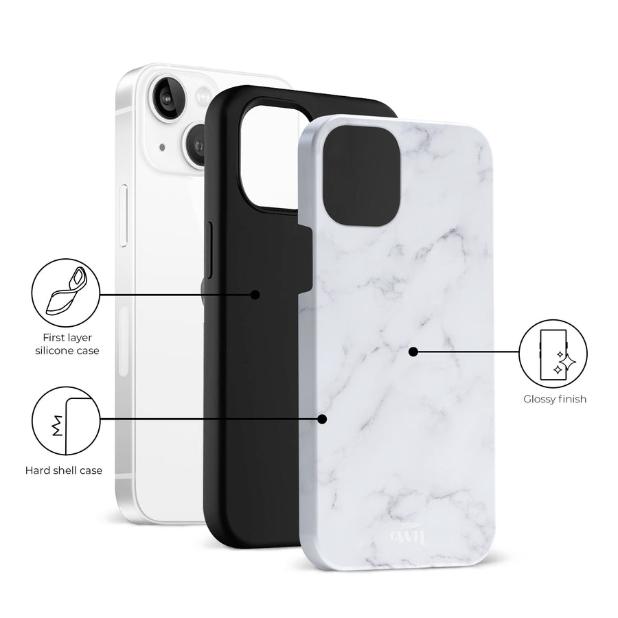 Marble White Lies - iPhone 13 mini