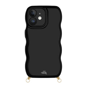 xoxo Wildhearts Glossy Wavy Cord Case Black - iPhone 12
