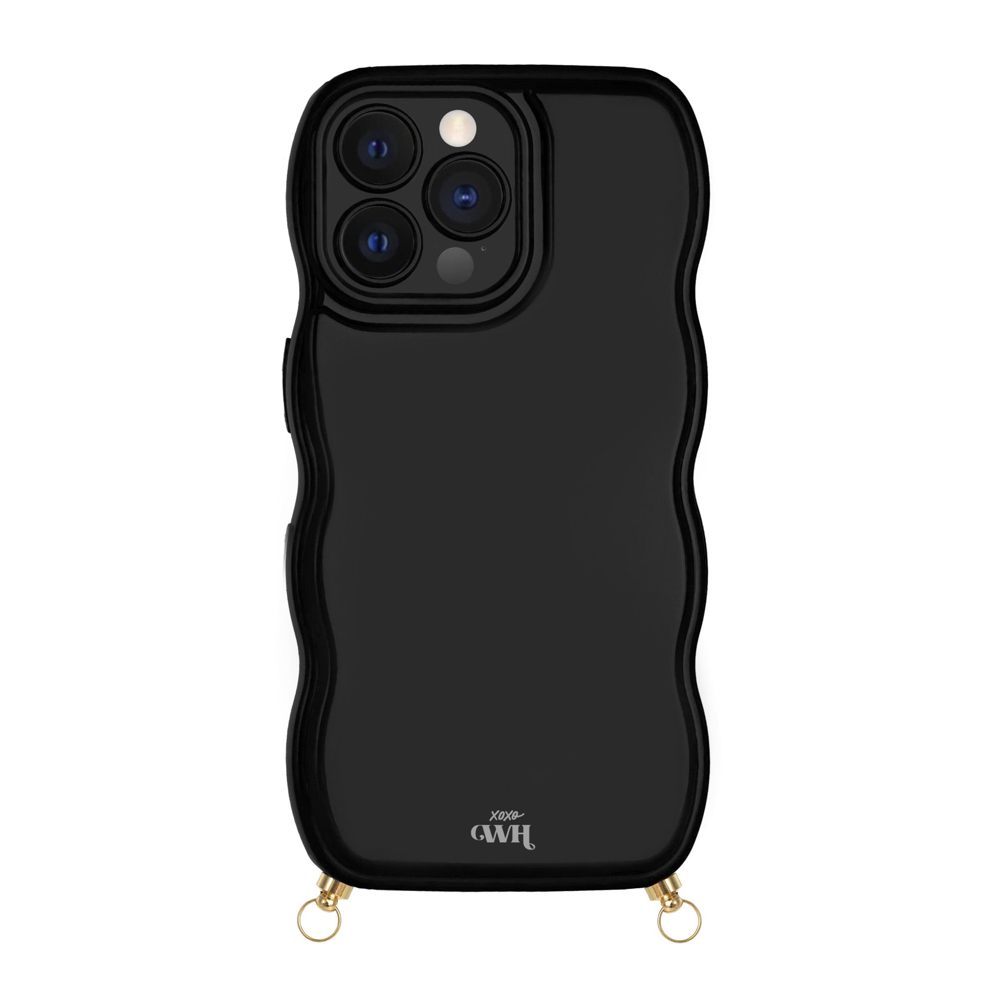 xoxo Wildhearts Glossy Wavy Cord Case Black - iPhone 12 Pro Max