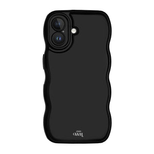 xoxo Wildhearts Glossy Wavy Case Black - iPhone 16 Plus