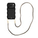 Glossy Wavy Cord Case Black - Classic Chain Black (long) - iPhone 17 Pro Max