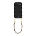 Glossy Wavy Cord Case Black - Classic Chain Black (short) - iPhone 17 Air