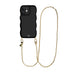 Glossy Wavy Cord Case Black - Dreamy (long) - iPhone 12