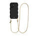 Glossy Wavy Cord Case Black - Dreamy (long) - iPhone 16