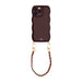 Glossy Wavy Cord Case Burgundy - Classic Chain Burgundy (short) - iPhone 12 Pro Max