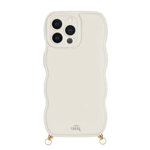 xoxo Wildhearts Glossy Wavy Cord Case Beige - iPhone 12 Pro Max