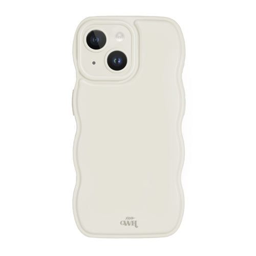 xoxo Wildhearts Glossy Wavy Case Beige - iPhone 15 Plus