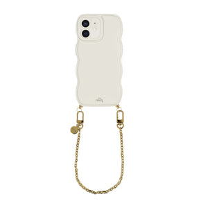 xoxo Wildhearts Glossy Wavy Cord Case Beige - Dreamy (short) - iPhone 12