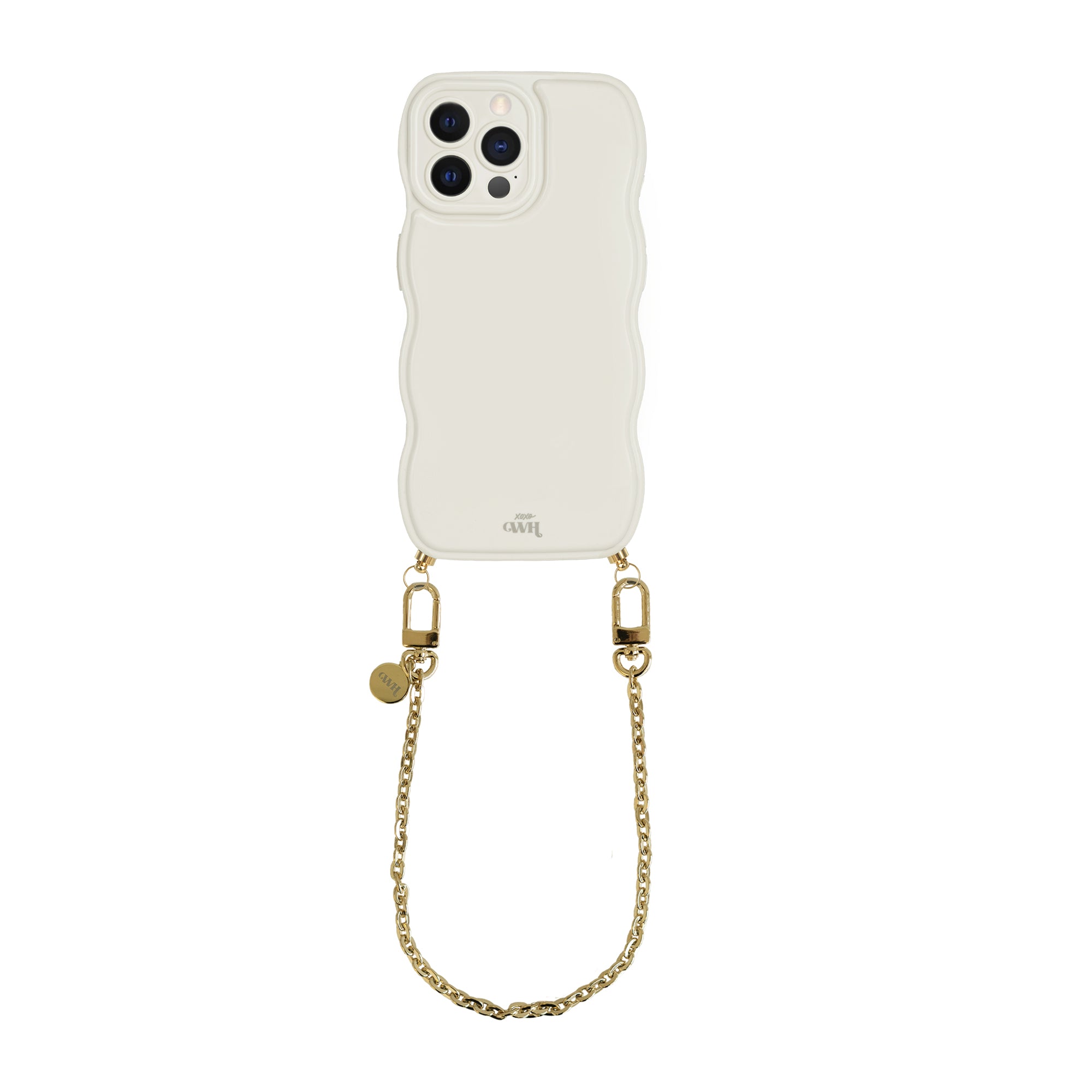 xoxo Wildhearts Glossy Wavy Cord Case Beige - Dreamy (short) - iPhone 12 Pro Max