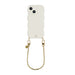 Glossy Wavy Cord Case Beige - Dreamy (short) - iPhone 13