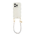 Glossy Wavy Cord Case Beige - Pearlfection (short) - iPhone 15 Pro Max