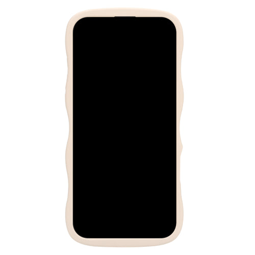 Silicone Wavy Case - Beige - iPhone 16 Pro Max