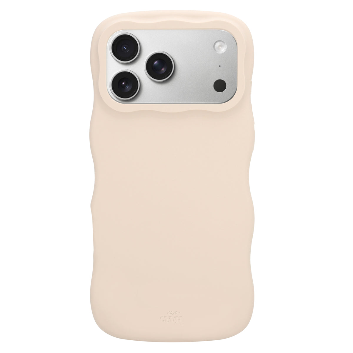 Silicone Wavy Case - Beige - iPhone 17 Pro Max