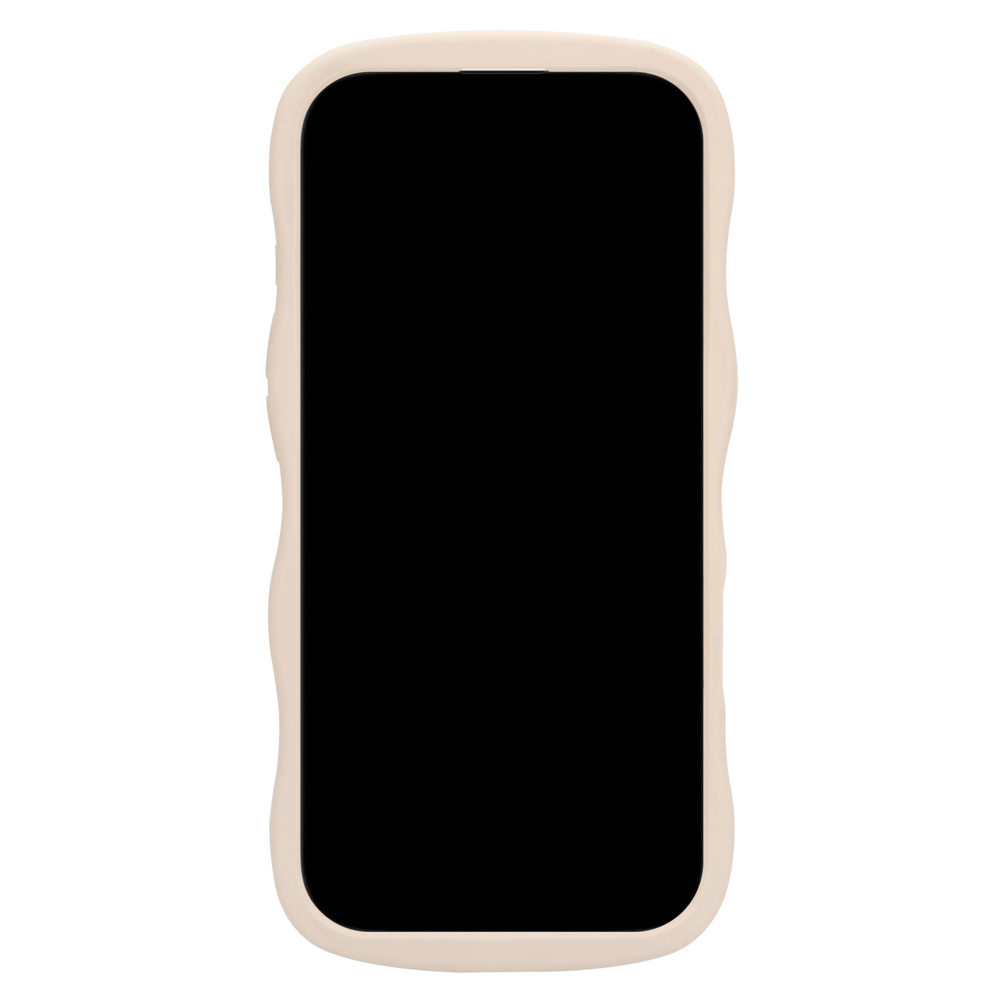 Silicone Wavy Case - Beige - iPhone 16 Plus