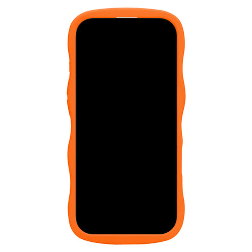 Silicone Wavy Case - Orange - iPhone 16 Plus