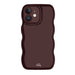 Glossy Wavy Case Burgundy - iPhone 11