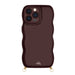 Glossy Wavy Cord Case Burgundy - iPhone 12 Pro