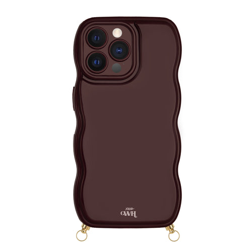 xoxo Wildhearts Glossy Wavy Cord Case (Burgundy)