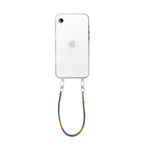 xoxo Wildhearts - iPhone XR - Rainbow Diamonds Transparant Cord Case