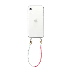 xoxo Wildhearts - iPhone XR - Island Girl Transparant Cord Case - Short Cord