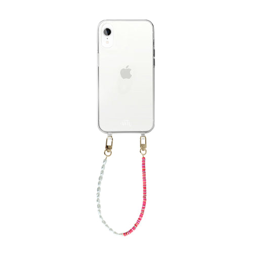 xoxo Wildhearts - iPhone XR - Island Girl Transparant Cord Case - Short Cord