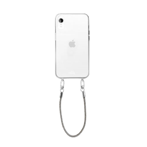 xoxo Wildhearts - iPhone XR - Silver Diamonds Transparant Cord Case