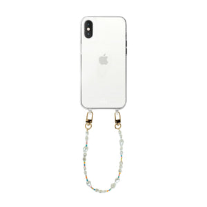 xoxo Wildhearts - iPhone X/XS - Beachy Vibes Transparant Cord Case - Short Cord