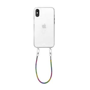 xoxo Wildhearts - iPhone XS Max - Rainbow Diamonds Transparant Cord Case