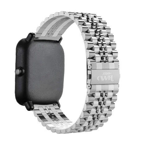 xoxo Wildhearts - Amazfit GTS 4 (Mini) stalen bandje (zilver)