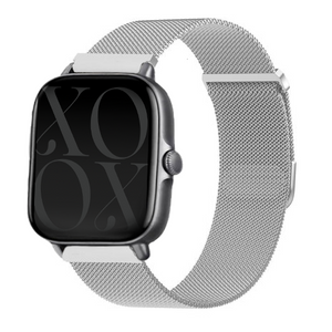 xoxo Wildhearts - Amazfit GTS 3 Milanees bandje (zilver)