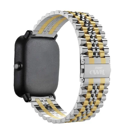 Bracelet Amazfit GTS 2 - 2e - 2 Mini acier argent/or