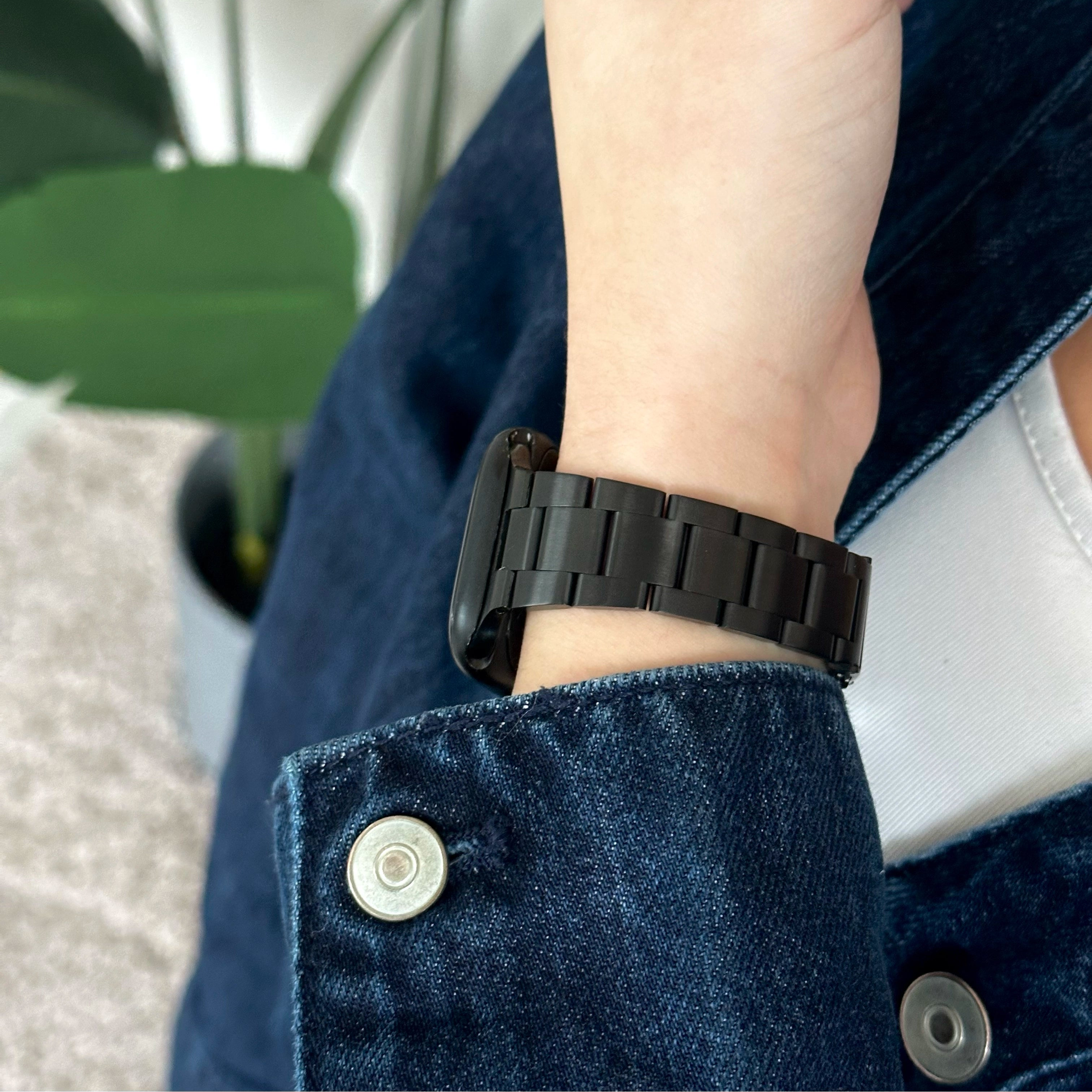 xoxo Wildhearts Apple Watch fijn stalen bandje (zwart) - 38/40/41/42mm