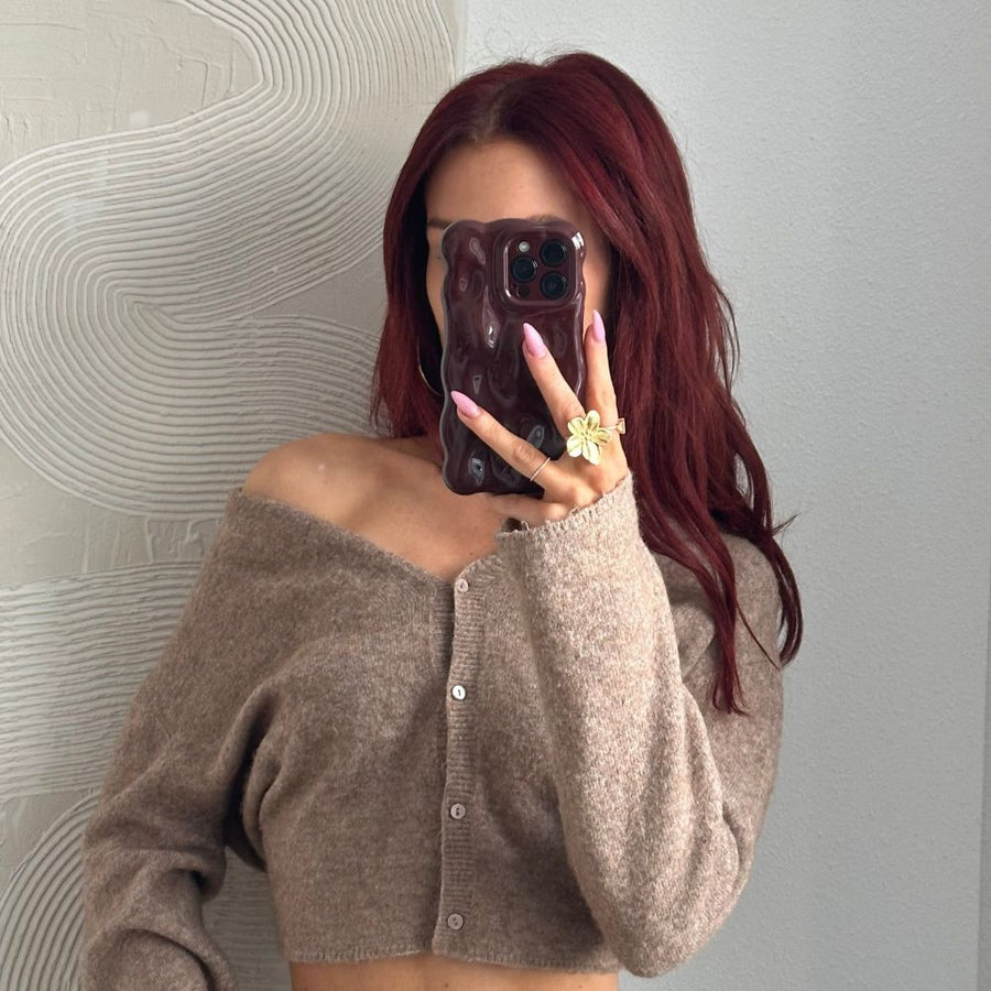 xoxo Wildhearts - Bubbly case Burgundy - iPhone 17