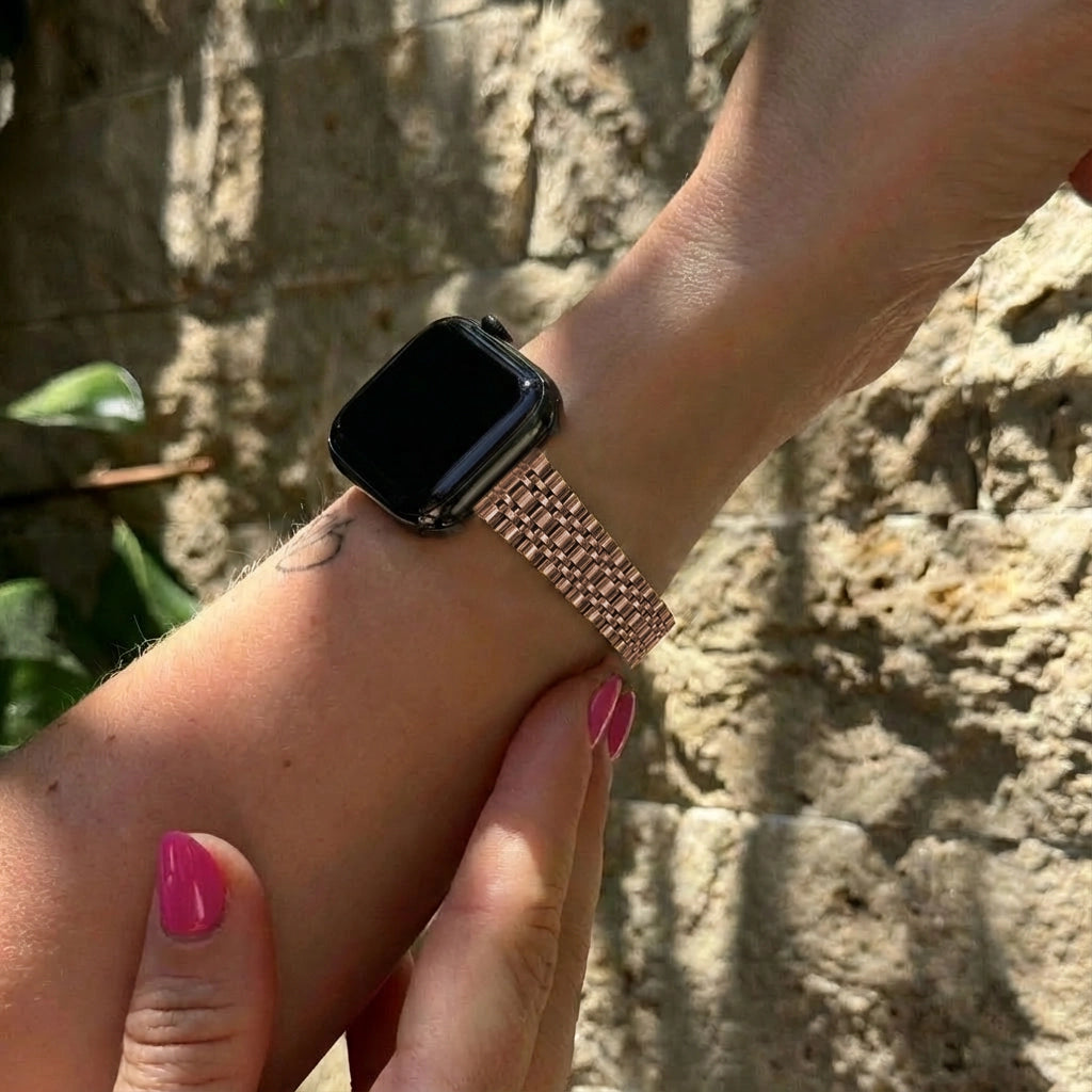 xoxo Wildhearts Apple Watch stalen bandje 'slim' (rosé goud) - 38/40/41/42mm