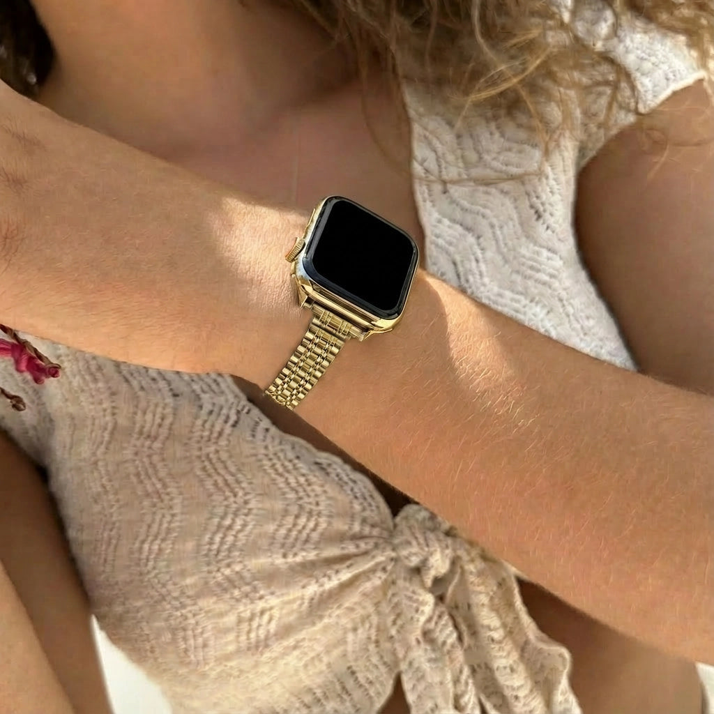 xoxo Wildhearts Apple Watch stalen bandje 'slim' (goud) - 38/40/41/42mm