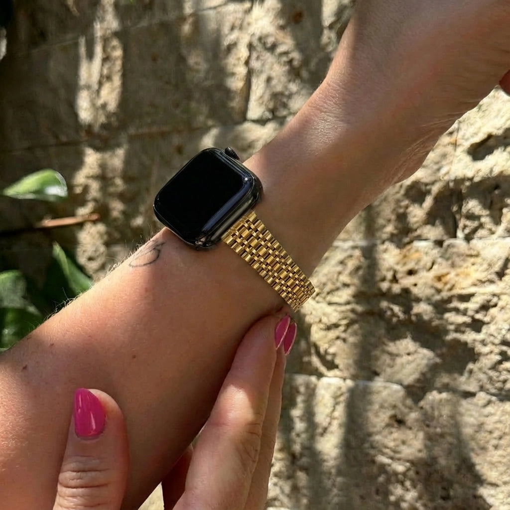 xoxo Wildhearts Apple Watch stalen bandje 'slim' (goud) - 38/40/41/42mm