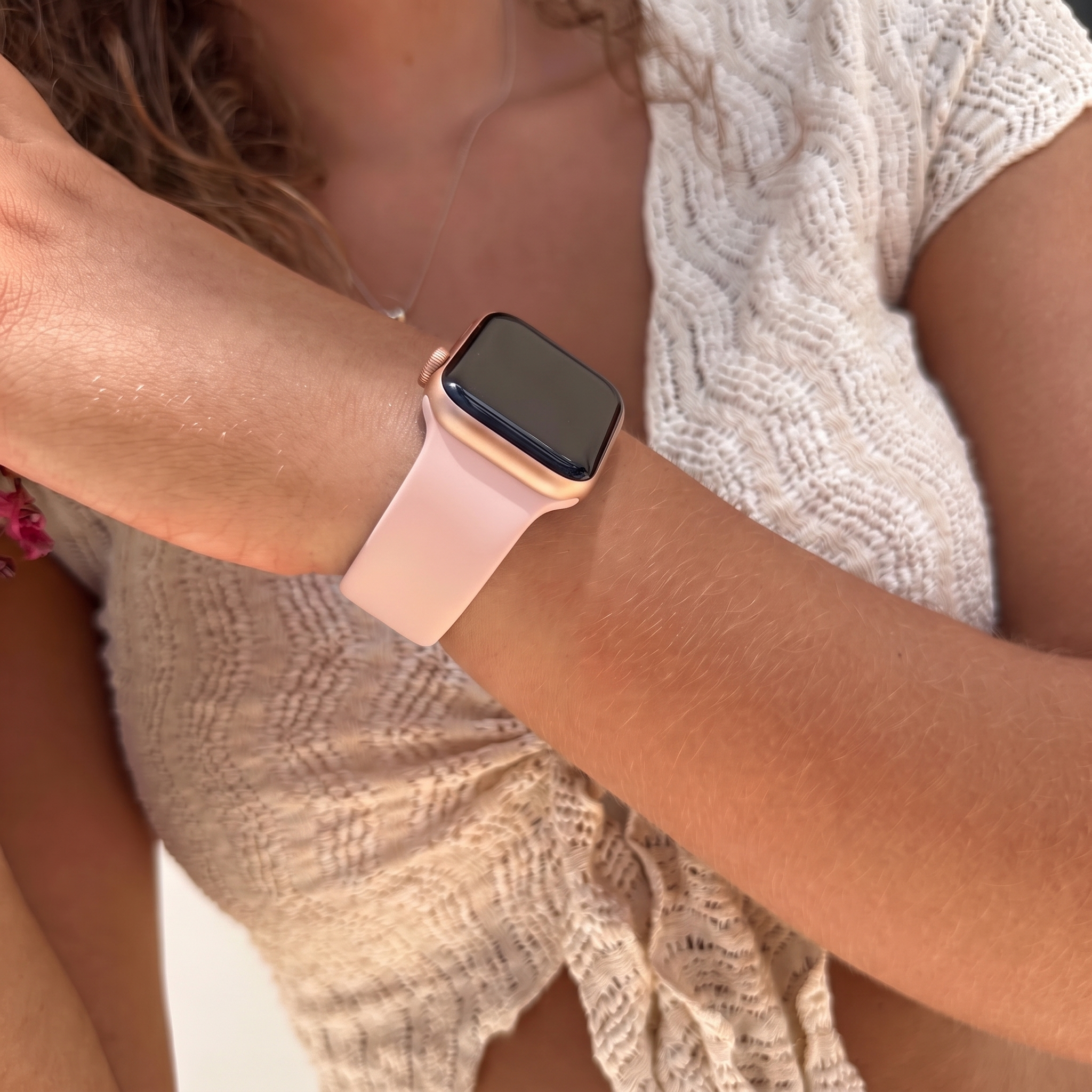 Apple Watch silicone strap (light pink) - 38/40/41/42mm