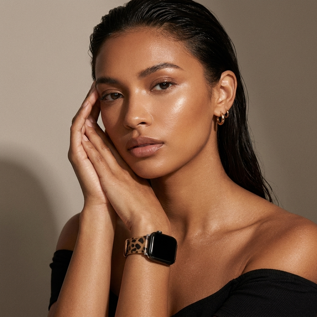 Apple Watch Lederarmband (leopard) - 38/40/41/42mm