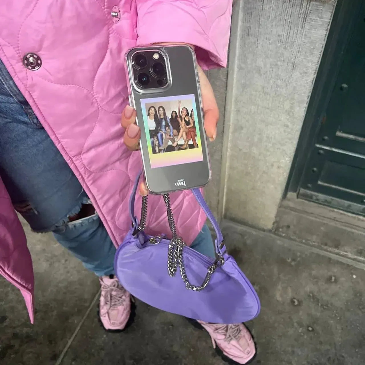 xoxo Wildhearts iPhone 17 - Personalized Polaroids Case