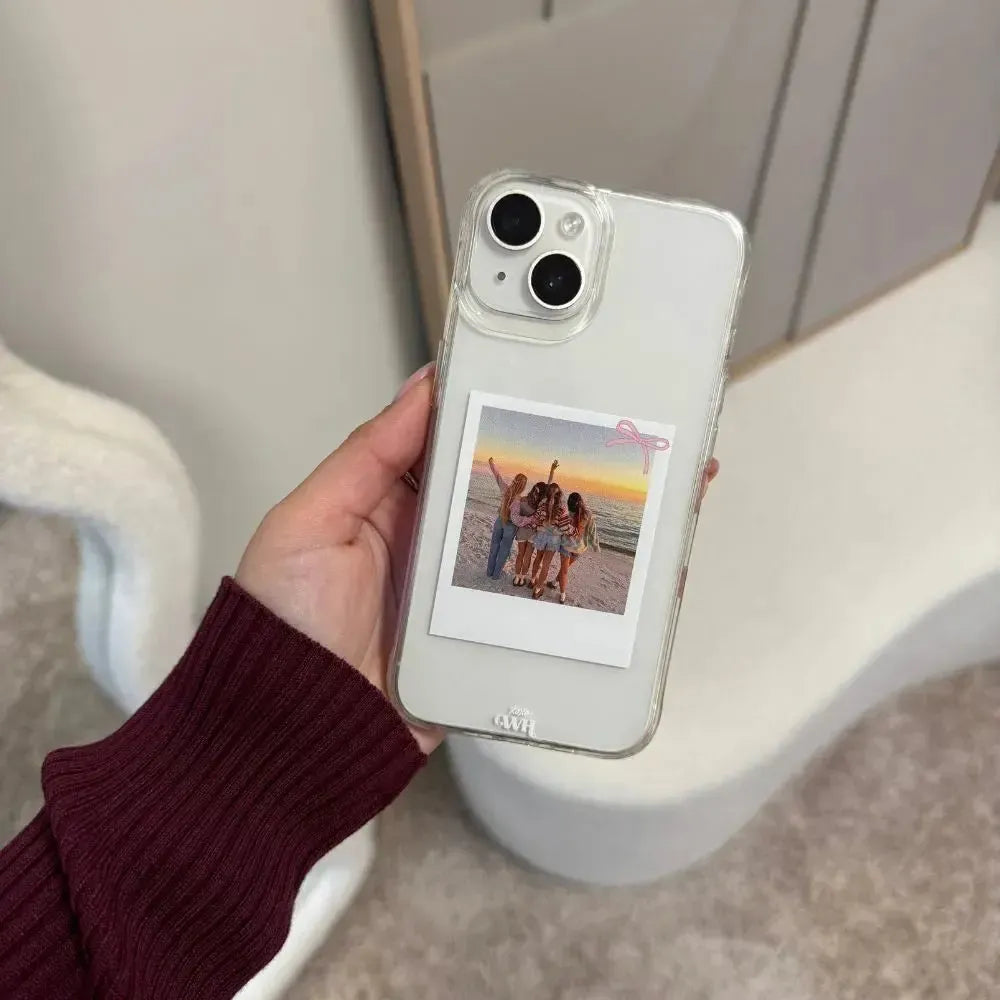 xoxo Wildhearts iPhone 17 - Personalized Polaroids Case