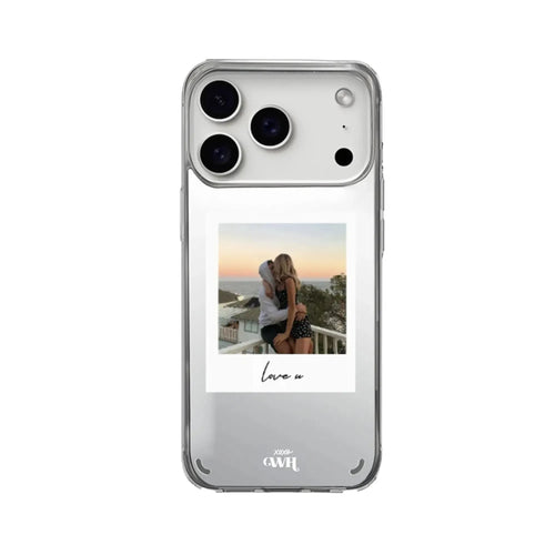 xoxo Wildhearts iPhone 17 Pro - Personalized Polaroids Mirror Case