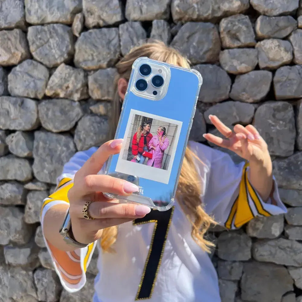 xoxo Wildhearts iPhone 17 Pro - Personalized Polaroids Mirror Case