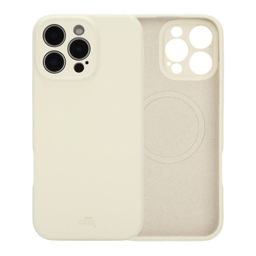 Shockproof silicone case MagSafe Camera Protection Beige