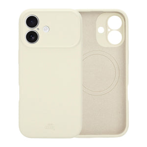 Shockproof silicone case MagSafe Camera Protection Beige - iPhone 16