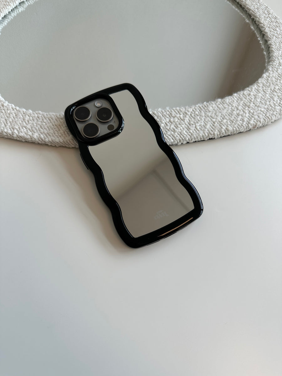 Wavy mirror case Black - iPhone 14 Pro