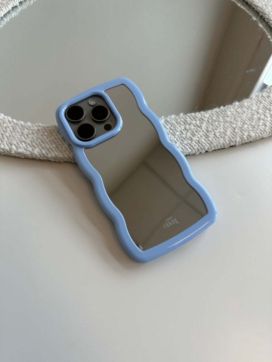 Wavy mirror case Blue - iPhone 14