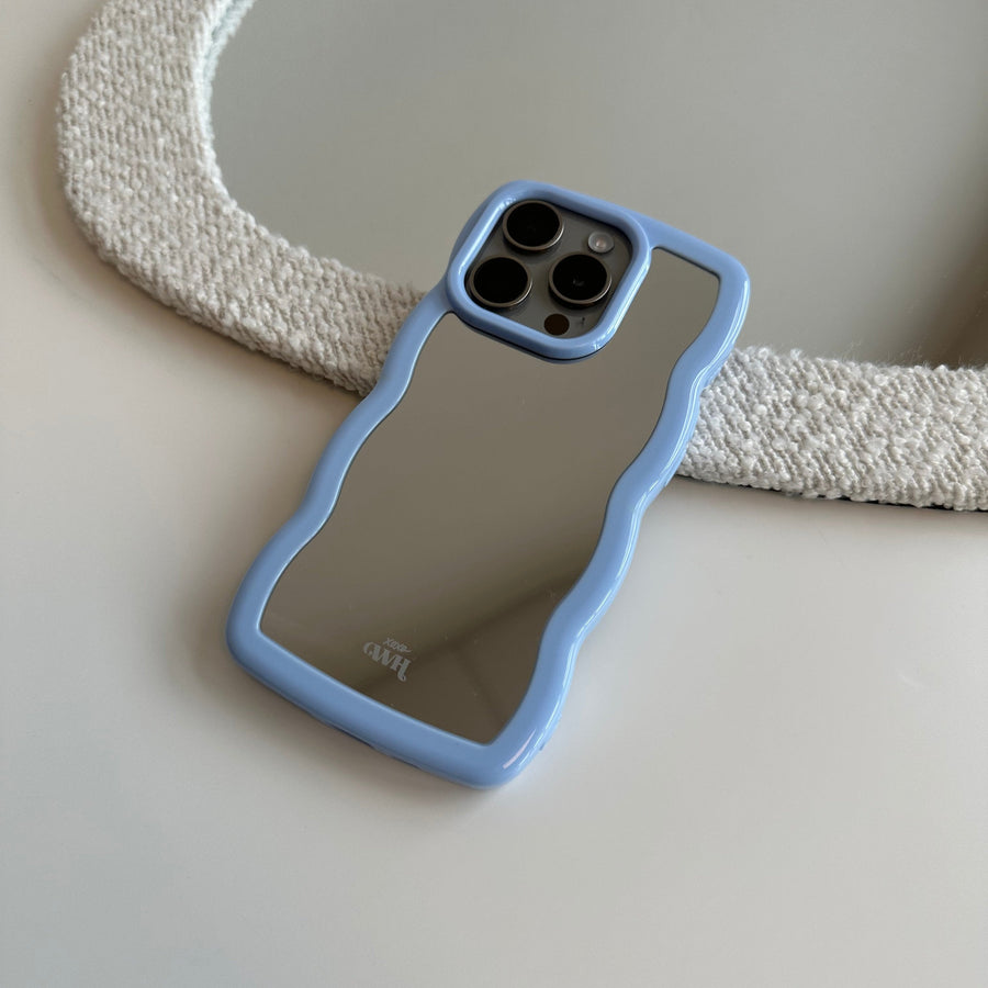 xoxo Wildhearts - Wavy mirror case Blue - iPhone 16