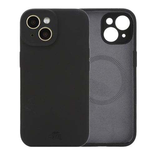 Shockproof silicone case MagSafe Camera Protection Black - iPhone 15