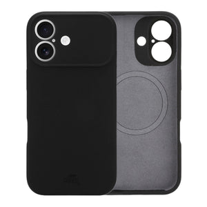 Shockproof silicone case MagSafe Camera Protection Black - iPhone 16